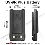 Baofeng UV-9R Battery USB C Charge 4800mAh Li-ion 7.4V UV-9R Pro UV-9G GMRS-9R UV-9R Plus BF-T57 Walkie Talkie Accessory 2800mAh