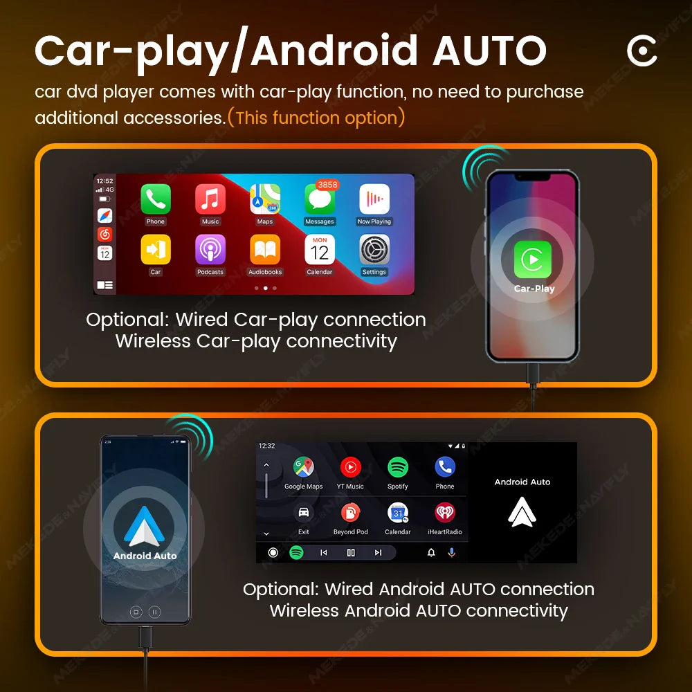 6.86inch MP5 Player Universal CarPlay Android Auto Car Radio Autoradio Multimedia Support Full Touch Screen FM AUX Bt Camera USB