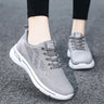 Fashion Women Sports Sneakers Flat Round Toe Lightweight Lace Up Shoes Mesh Comfortable Simple Shoes Tenis Feninino Frete Gratis