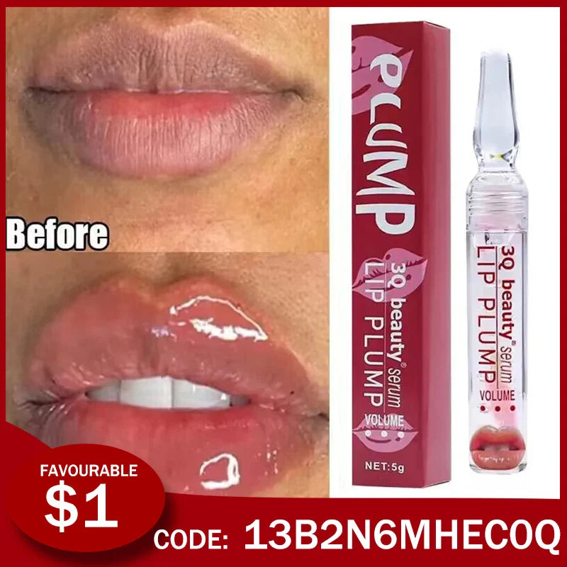 Lip Plump Serum Increase Lip Elasticity Instant Volumising Essential Oil Reduce Fine Lines Moisturizing Nourish Sexy Lips Care