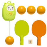 Table Tennis Self Training Set Indoor Hanging Table Tennis Children Self Workout Set Pong Balls Training Sparring Device