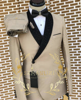 2 Piece Men's Wedding Suit Fashion Men's Slim Business Office Suit Sets Men Blazer Pants Man Suits For Groom Wedding Traje