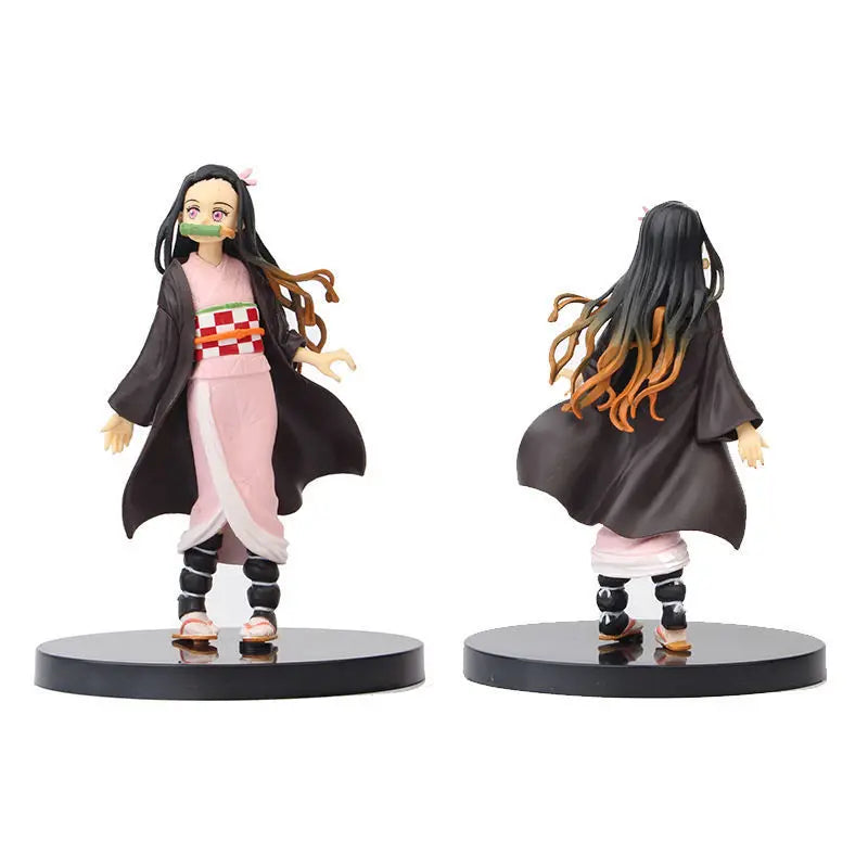 6pcs/set Anime Demon Slayer Kimetsu no Yaiba figure Kamado Tanjirou Action Figure Agatsuma Zenitsu Nezuko Warrior PVC Model Toys