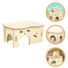 Hamster Wooden Nest Mouse Habitat House Pet Toys Hide Hideouts Bunny Rat Cage Decor Guinea Pig Cabin Summer