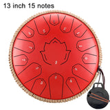 Hluru Music Drum 15 Notes Glucophone Steel Tongue Drum 13 14 Inch 15 Notes C Tone Ethereal Drum Percussion Musical Instruments