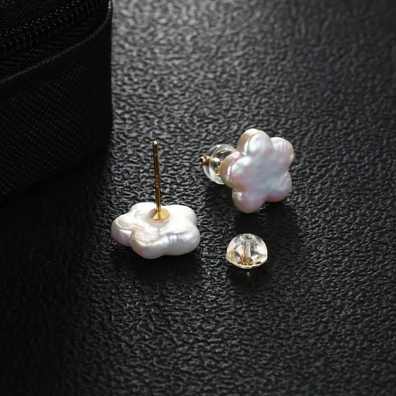 Baroque Natural Freshwater Pearls Square Shape and Multiple Styles Stud Earrings 925 Sterling Silver Fashion Jewelry for Women