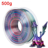 Silk PLA Rainbow Filament 1.75mm 3d Printer Filaments PLA 1kg 500g 250g 3D Pen Printing Plastic Materials Resin Multicolor