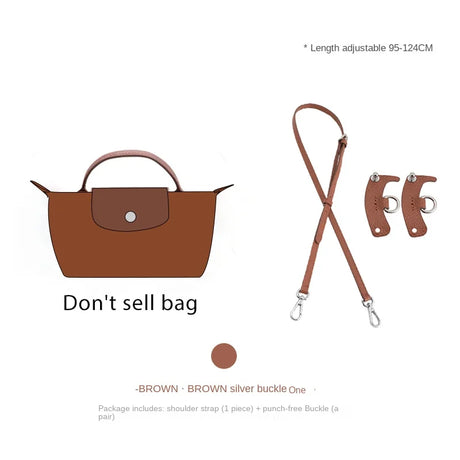 HAVREDELUXE Bag Strap For Longchamp Bag Strap Mini Bag  Crossbody Strap Free Punching Modification Shoulder Bag Belt Accessories