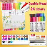 168 Color Marker Pen Set Manga Double-Headed Comic Highlighter Art Painting Drawing Sketch Graffiti Watercolor Stationery