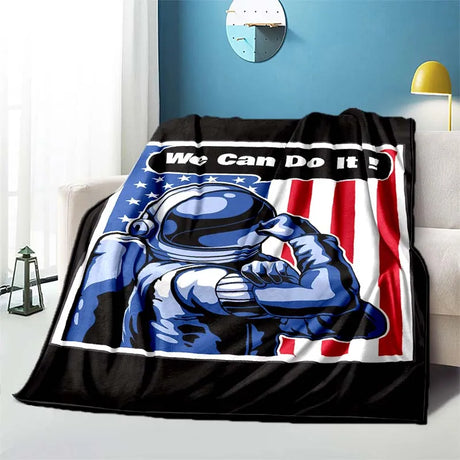 Cartoon Astronaut blanket sofa blanket air conditioning cover blanket blankets for beds cute blanket children‘s blanket