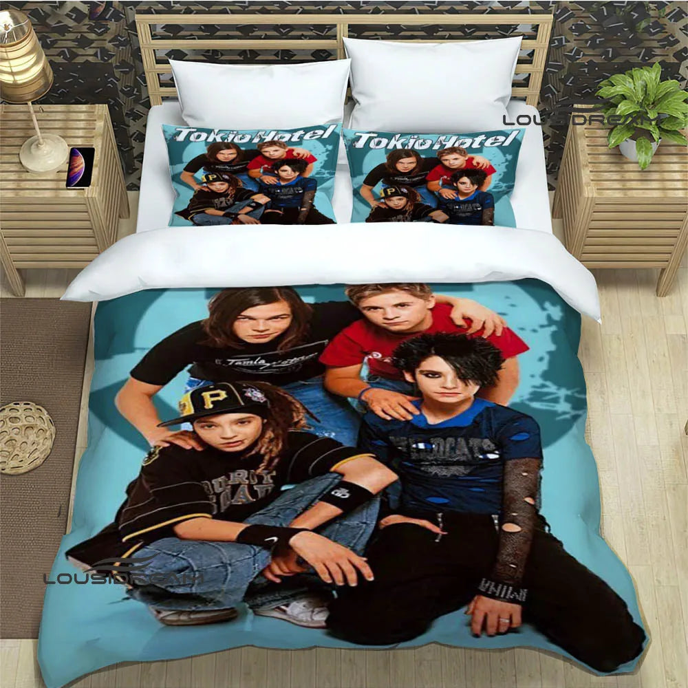 Tokio Hotel band printed Bedding Sets exquisite bed supplies set duvet cover bed comforter set bedding set luxury birthday gift