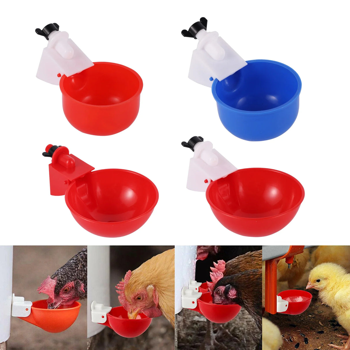 Chicken Automatic Watering Cup Poultry Drinker Chicken Quail For Poultry Drinking Cup Farm Feeding Supplies Accessories 5 Pcs