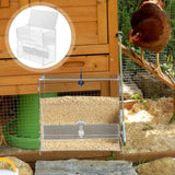 Multipurpose Tool Rutin Chicken Feeder Cage Feeding Box Acrylic Clear Food Multi-use Poultry Automatic Parrot water dispenser