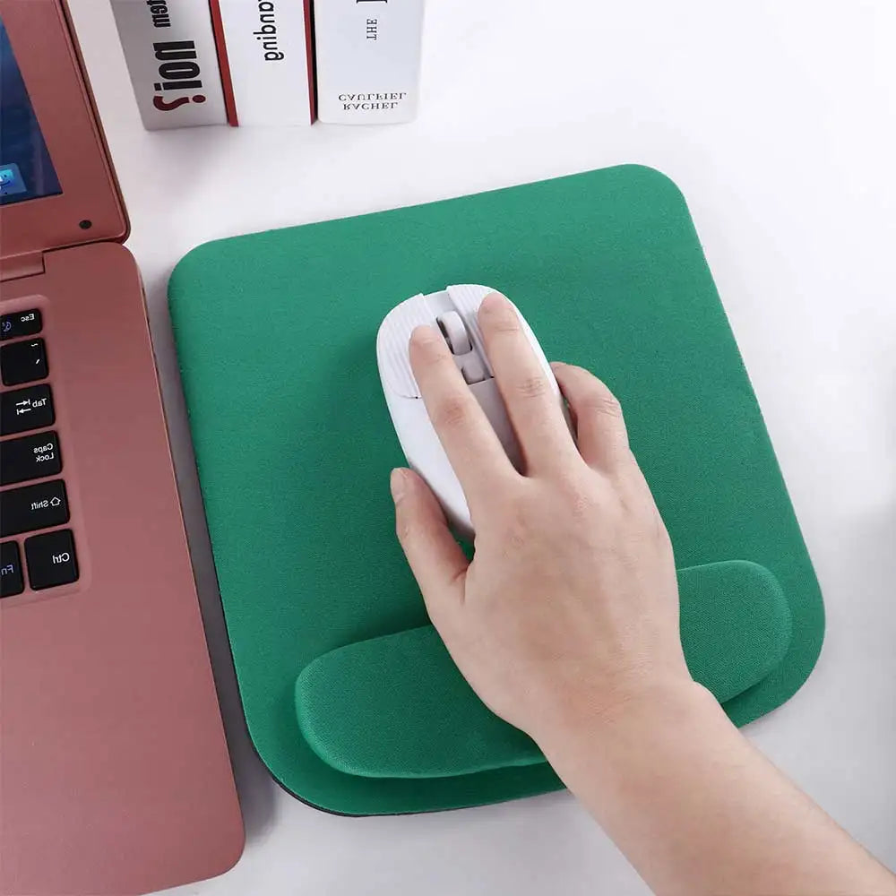 1 PCS Ergonomic Mouse Pad Comfortable Non-slip Gel Wrist Support Simple Solid Color Wristband Mouse Mat