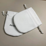 new20/50/100pcs lot Flannel Bag Pouch For Bead Charm Bracelet Women Original Fit Jewelry Gift White Bags Outer Packaging PanDora