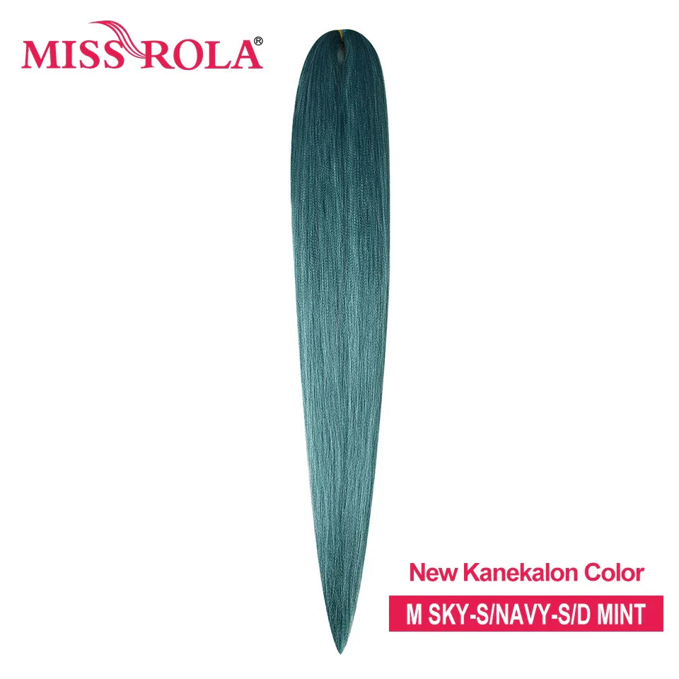 Miss Rola Synthetic Wholesale Bulk 6 Pieces 30Inch 28Inch 26Inch Pre Stretched Jumbo Braiding Hair Kanekalon EZ Twist Braid Hair