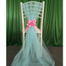 20pc/lot Tulle Sheer Organza Sashes For Wedding Banquet Party Arch Decoration DIY Chair Sashes Knots Background Veil Romantic