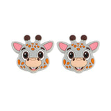 5/10 Pieces Brand New Giraffe Head Silicone Animal Beads Food Grade DIY Pacifier Chain Accessories Baby Toys BPA Free