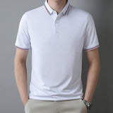 Pure Cotton Short Sleeved T-shirt, Men's Lapel, Summer New Casual and Comfortable POLO Shirt