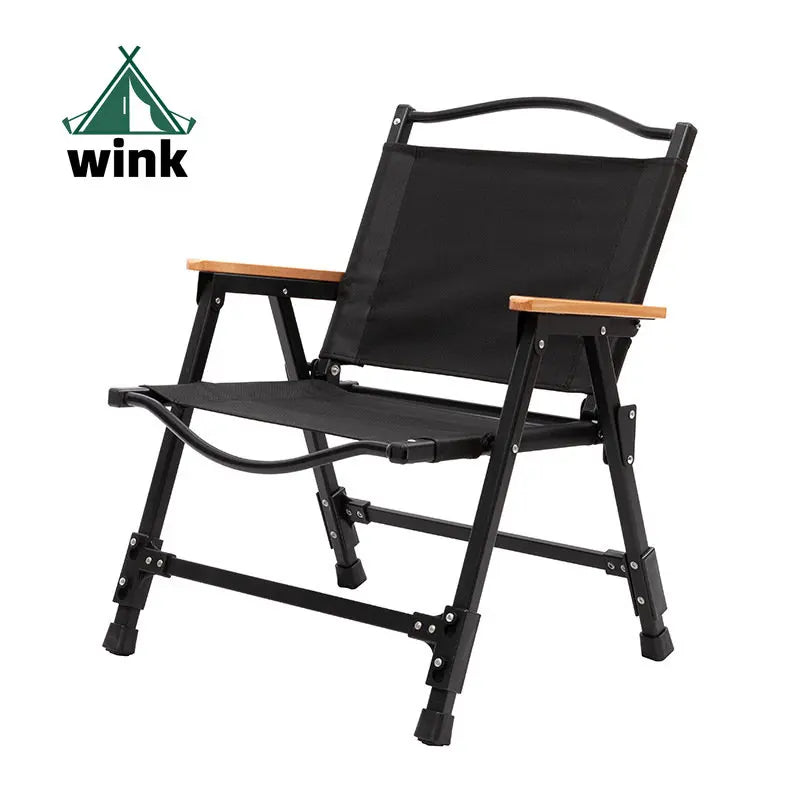 Black Removable Kermit Folding Chair Outdoor Portable Aluminum Alloy Camping Chair New Beach Chair