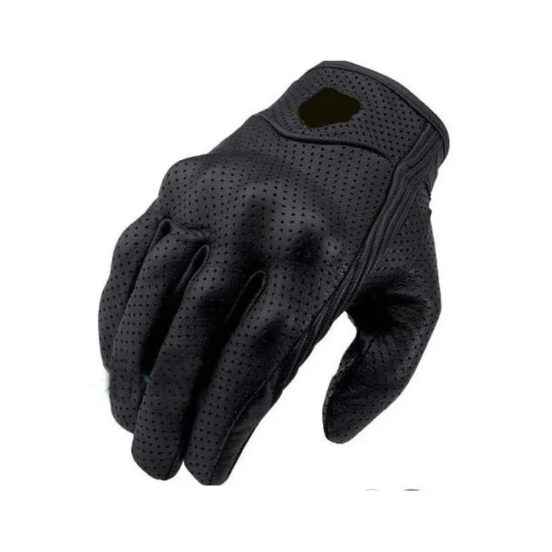 Motorcycle Gloves black Racing Genuine Leather Motorbike white Road Racing Team Glove men summer winter