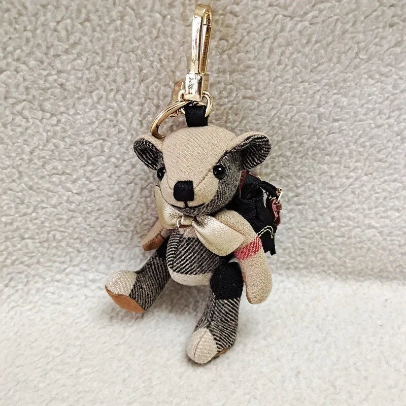 Doll Teddy Bear Backpack Cartoon Limb Rotation Cashmere Wool Bag Ornament Car Keychain