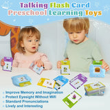 Baby Early Educational Learning English Talking Flash Card Words Reading Machine Audio Electronic Language Toy for Toddler Kid