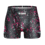 2024 Summer Swimming Trunks Men's Professional Tights Jammer Swimwear Outdoor Beach Printed Durable Training Surfing Swim Shorts