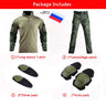 Military Uniform Clothes Suit Tactical Combat Suits Camo Men Army Clothes Military Men Clothing Shirt+Cargo Pants Knee Pads 8XL