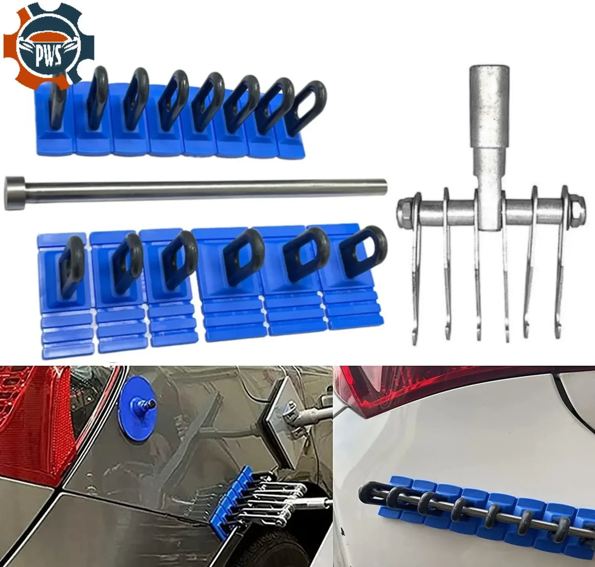 New Car Dent Repair Tool Auto Dent Puller Kit Heavy Duty Cars Body Dent Remover Glue Pulling Tabs Blue Pull tools