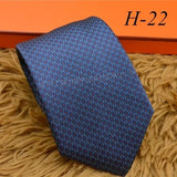 2024 new H Family 100% Silk Tie Creative Stripe Gift for Work Wedding 8cm Suit Accessories necktie  bowties  collared shirt