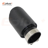 Car Matte Carbon Fibre Exhaust System Muffler Pipe Tip Straight Universal Black Stainless Mufflers Decorations For Akrapovic