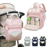 Mommy Diaper Bags Baby Stroller Hanging Bag Mother Large Capacity Nappy Backpacks with Changing Mat Convenient Baby Nursing Bags