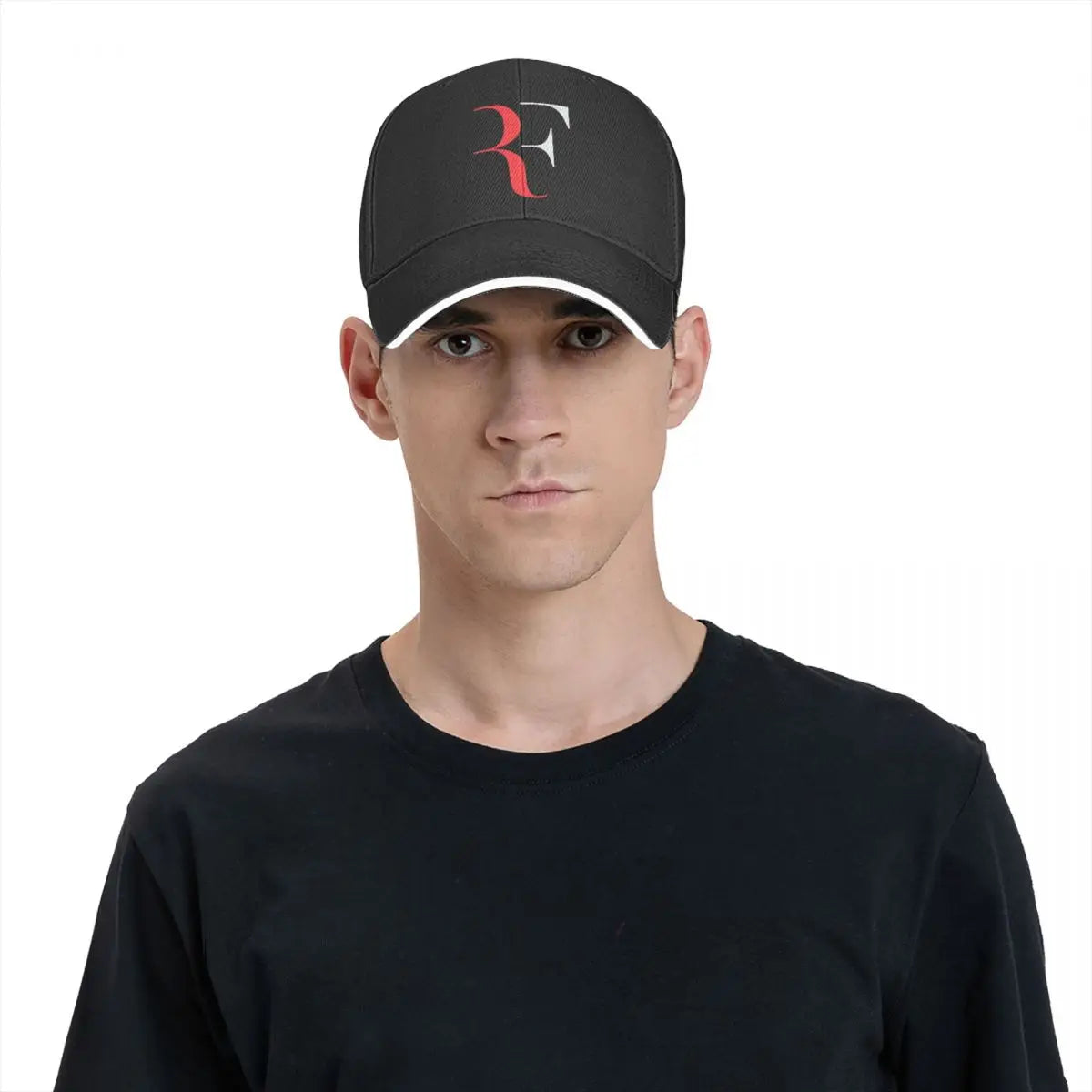 Roger Federer Baseball Cap Logo print Vintage Men Women Trucker Hat Print Kpop Sun-Proof Baseball Caps Birthday Present