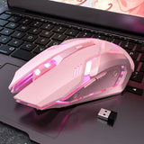 Wireless Mouse Bluetooth Rechargeable Mice Ultra-thin Silent LED Colorful Backlit Gaming Mouse For iPad Computer Laptop PC