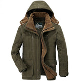 New Brand Thick Winter Parkas men Warm Cotton-Padded Jacket men Fleece With Fur parkas hombre invierno Plus Size 6XL 7XL