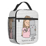 Cartoon Enfermera Insulated Lunch Bag for Women Leakproof Cartoon Nurse Cooler Thermal Lunch Box Office Work School