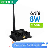 EDUP Wifi Booster 2.4GHz 8W Wifi Power Signal Amplifier Router Range Extend Booster 6dBi Wireless Antenna Adapter 802.11b/g/n