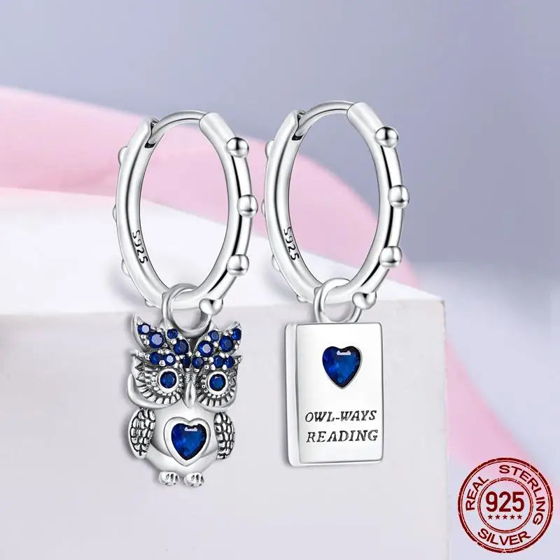 Earrings 925 Silver Asymmetrical Heart Hoop Earrings for Women Fashion Trendy Sterling Silver 925 Earring Original Jewelry Gift