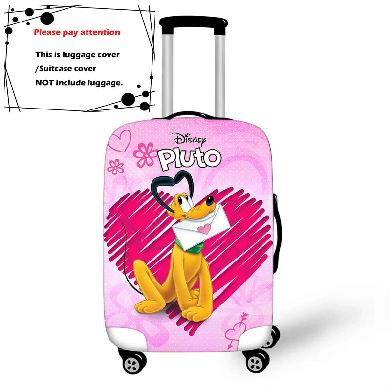 Disney Cartoon Pluto Mickey Thicken Luggage Suitcase Protective Cover Protect Dust Bag Trolley Cover Travel Accessories