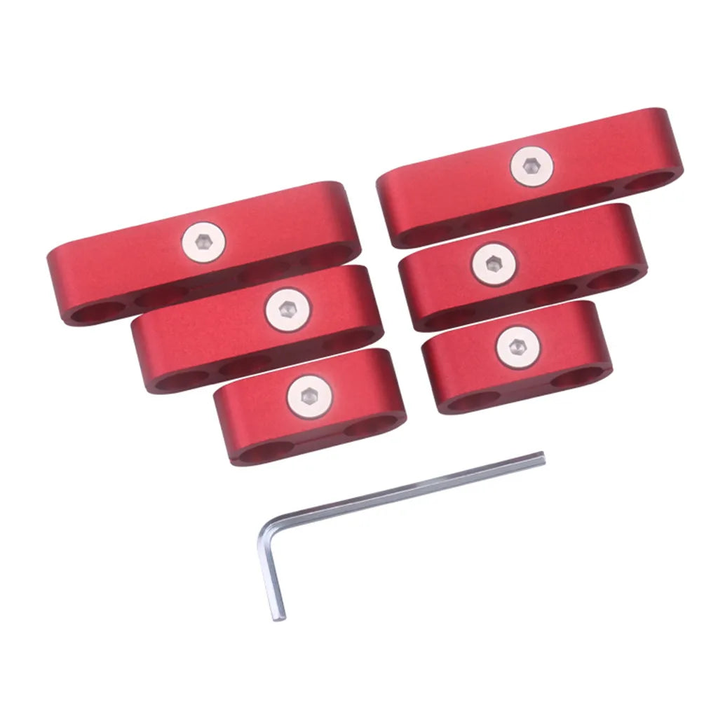 7/8/9.5mm Car Spark Plug Electrical Wire Separators Dividers Clamp Separator Line Ignition Cable Clip Auto Accessories 7pcs/set