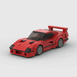 197 Pcs F40 Moc Speed Champions Sports Racer Cars City Vehicle Building Blocks Creative Garage Toys for Boys