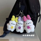 Kawaii Sanrio Plush Keychain Anime Cartoon Pilot Dog Pochacco Cute Plush Toy 키링 Backpack Pendant Decoration Couple Birthday Gift