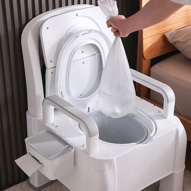 Soft PU Toilet Seat Chair for Elderly Non Slip Rollover Prevention Adult Commode Disabled Pregnant Mobility Aids Toilet Stool