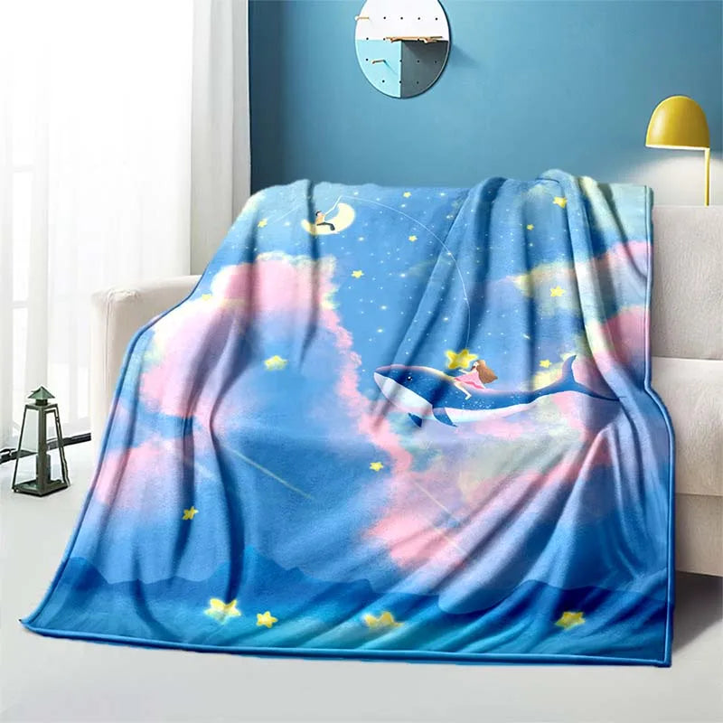 Lovely girl blanket sofa blanket air conditioning cover blanket blankets for beds cute blanket children‘s blanket