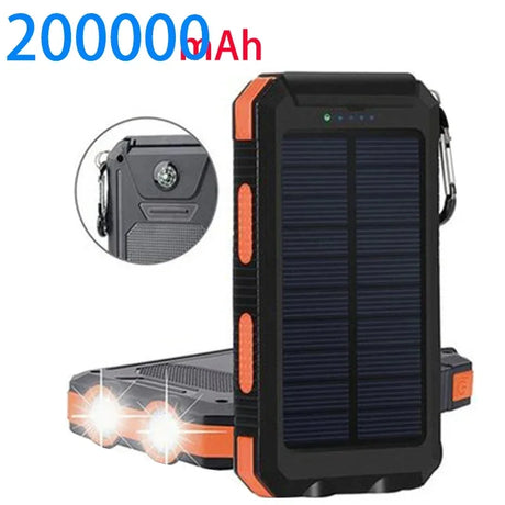 Three Defense Solar Mobile Power Supply Outdoor Charging Bank Large Capacity Solar Phone Charging 200000mah