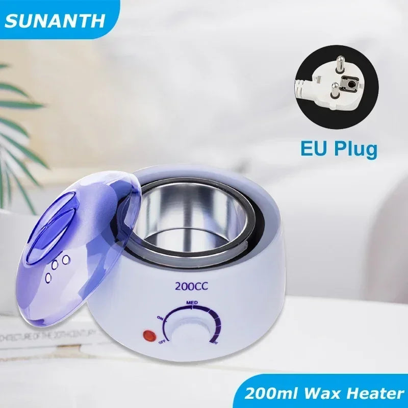 Wax Machine for Hair Removal Waxing Heater and Beans Kit Depilatory Epilator Wax-melt Pot Paraffin Warmer Heating Machine