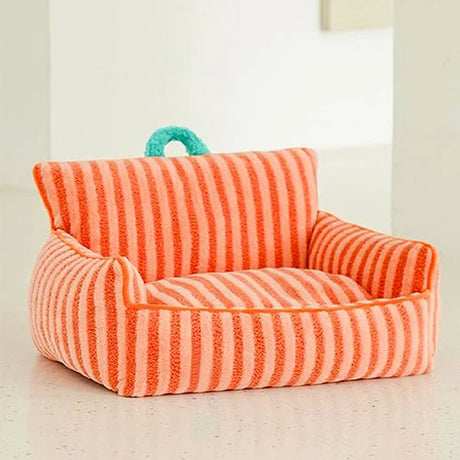 Cats Bed Stripe  Bed Sofa Cushions Plush Houses and Habitats Puppy Pet Kitten Accessories Goods Mat Things Accessory