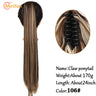 MEIFAN Long Synthetic Wavy Clip in Hair Ponytail Hair Wigs Extensions Style Claw Pony Tail Hairpiece for Women Cosplay Party