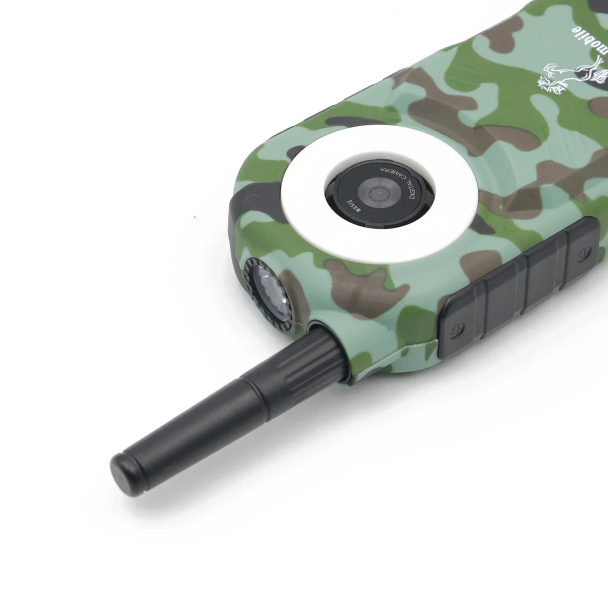 Camouflage Mobile Phone with Antenna FM Radio Power Bank Torch Bluetooth 4 SIM Card Russian Keyboard GSM 2G Cellphones